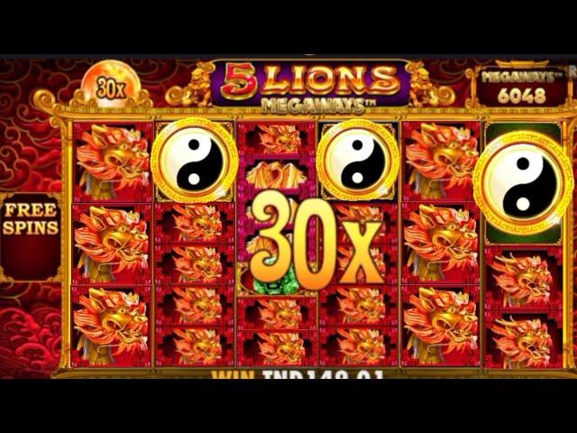 5 LIONS MEGAWAYS CASINO SLOTS MAX WIN / BONUS BUY طلب أحد المتابعين