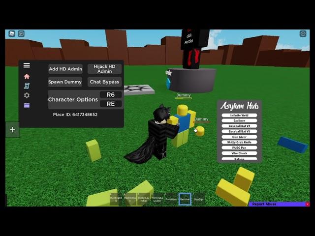 Roblox Serverside Script Showcase #14: Asylum Hub