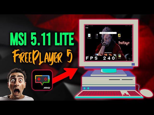 MEJOR EMULADOR PARA JUGAR FREE FIRE EN PC - NUEVO MSI 5.11 MODIFICADO 