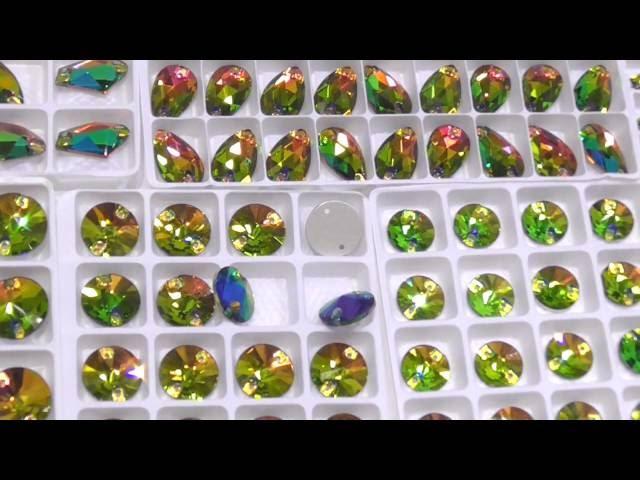 Пришивные стеклянные стразы цвет VM (Rainbow) в магазине StrazOk.ru
