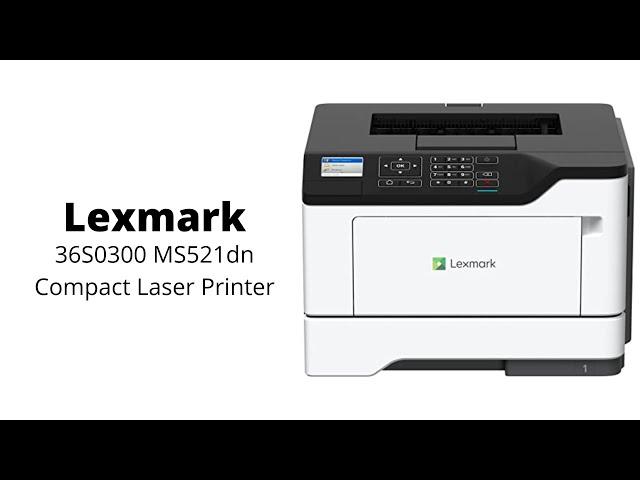 Lexmark | 36S0300 MS521dn Compact Laser Printer, Monochrome, Networking, Duplex Printing