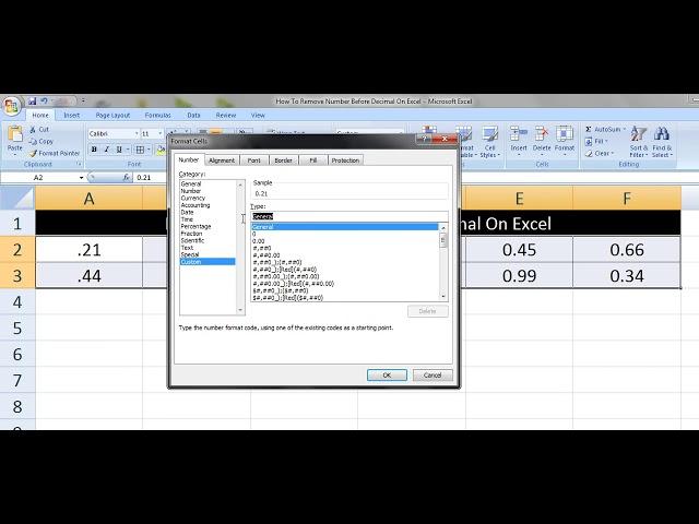 How To Remove Number Before Decimal On Excel