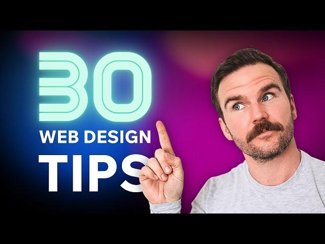 30 Web Design Tips in 11 Minutes