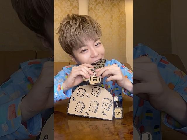 EXCHANGE CARDBOARD CHOCOLATE！#asmr