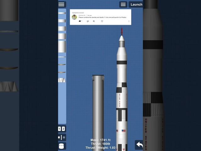 Saturn V + Starship to Phobos in #sfs #spaceflightsimulator