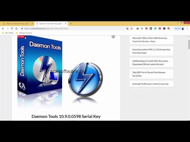 Daemon Tools 10.9.0.0598  Serial Key