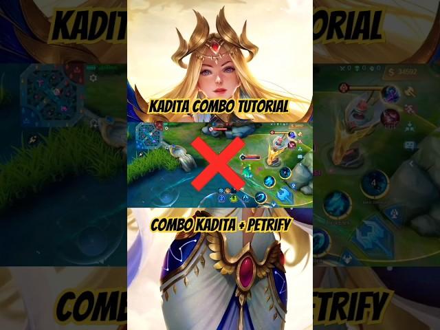 KADITA COMBO+PETRIFY TUTORIAL #mlbb #mobilelegends #tutorial #shorts