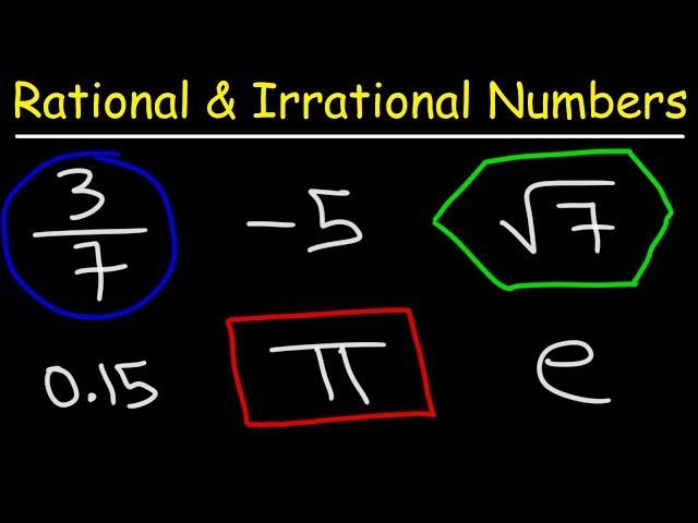 Rational and Irrational Numbers