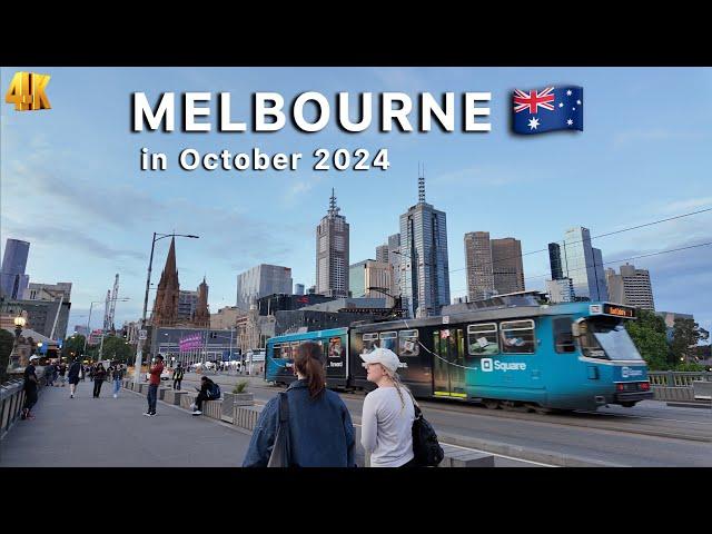 Sunday Walk in Melbourne Australia 4K Video