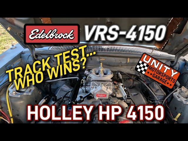 EDELBROCK VRS-4150 VS Holley 4150 NITROUS DRAGSTRIP SHOWDOWN Does Edelbrock VRS beat Holley HP?