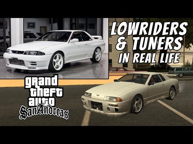 GTA San Andreas Cars in Real Life | Tuners and Lowriders