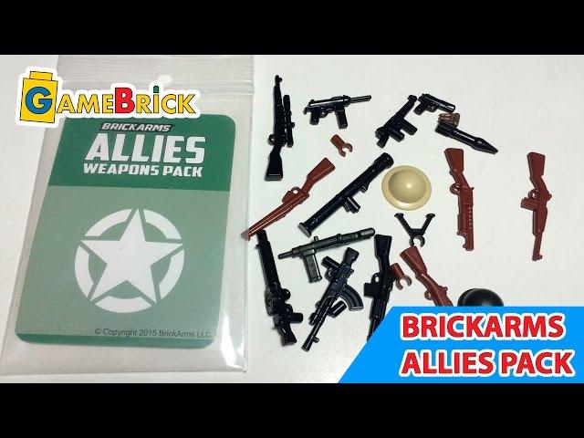 ЛЕГО ОРУЖИЕ Обзор Брикармс оружие союзников Brickarms allies weapons pack