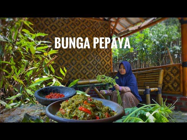 Enjoying Life in the Village | planting onions | cooking papaya flowers and leaves