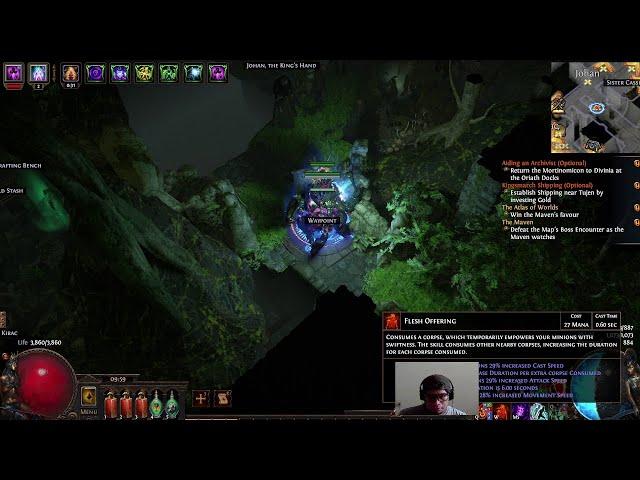 Path of Exile: Leveling Servant of Arakaali SRS Shadow día 2 Legacy of Phrecia #pathofexile #poe