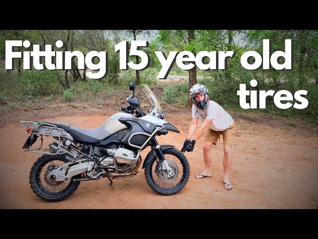 Is it Safe to Fit 15 Year Old Tires to Your ADV Bike? | + HOW TO FIT TUBELESS TIRE BY HAND