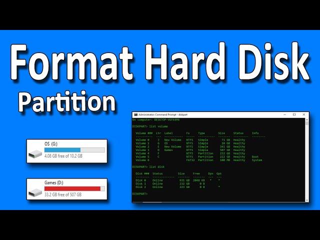 How To Format Hard Disk Completely Including All the Partition in Windows 10