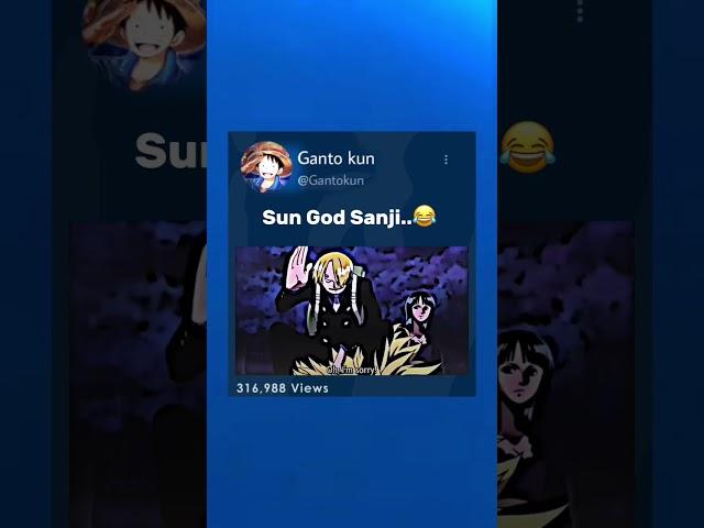 Ayoo Sun God Sanji....#onepiece