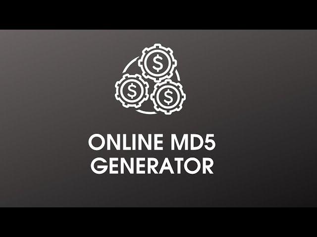 ONLINE MD5 GENERATOR | Tool5