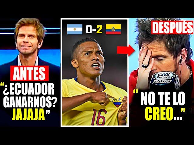 el Día que Argentina SUBESTIMÓ a ECUADOR y VALENCIA LOS CALLÓ!!!