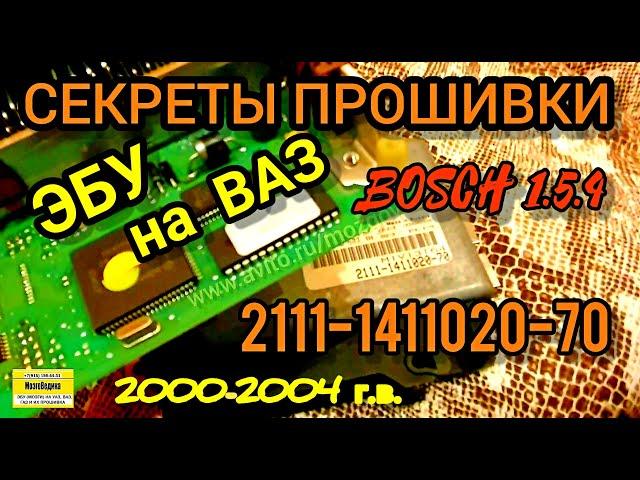 ЭБУ (Мозги) на ВАЗ 2111-1411020-70. Обзор и прошивка Bosch 1.5.4 1.5 8 кл. евро-0 от ВАЗ 2000-04 гв.