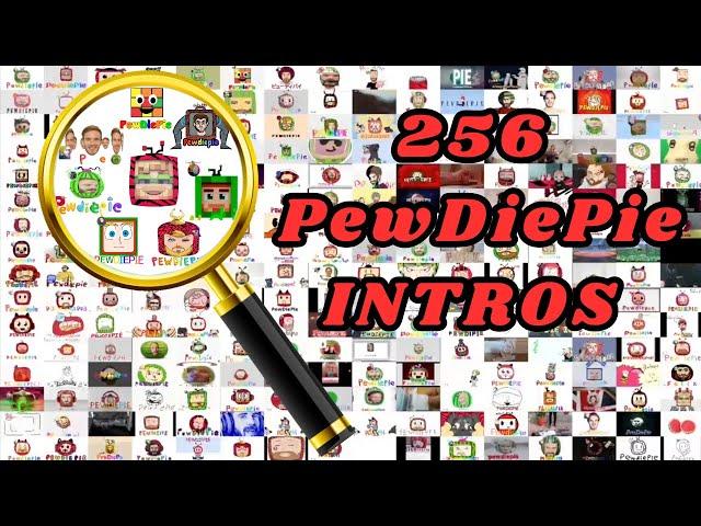 256 Best PewDiePie Intros Played At The Same Time | PART 4