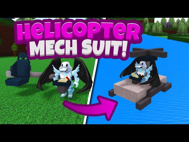 Hidden HELICOPTER Mech Suit!! - Build A Boat For Treasure!