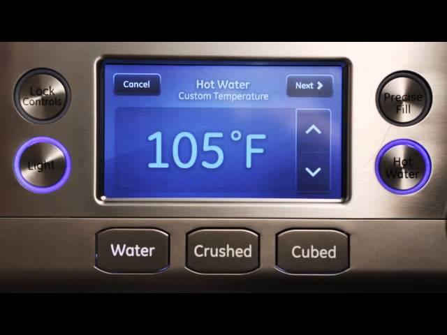 GE Cafe Series French-Door Refrigerator How to Use the Controls