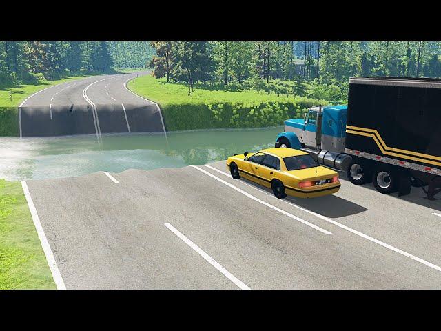 Mobil vs Deep Water - BeamNG Drive