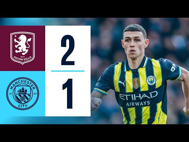 HIGHLIGHTS | ASTON VILLA 1-2 MAN CITY | Foden, Duran, Rogers goals