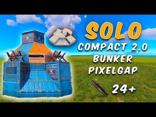 *COMPACT 2.0* Solo Bunker 24+ Rockets (Guide) / Rust Base Design