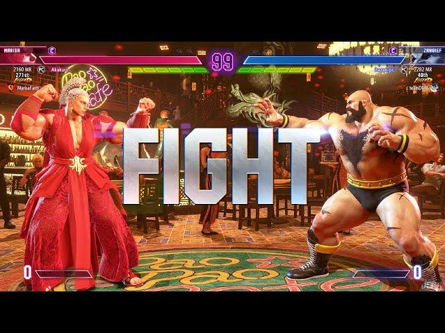 Street Fighter 6  Itazan (Rank #1 Zangief) Vs Akakuro (Marisa)  SF6 High Level Match's!