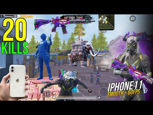 IPHONE 11 PUBG MOBILE LIVIK GAMEPLAY 2024 | IPHONE 11 PUBG FPS TEST | IPHONE 11 BGMI TEST IN 2025