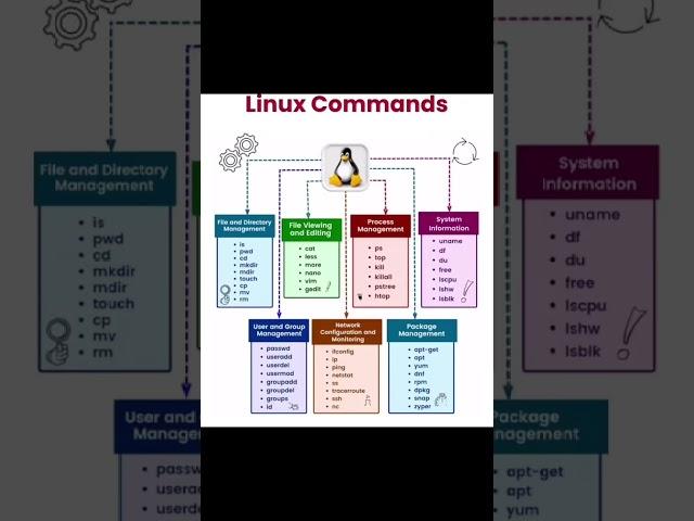 Linux Commands | Learn Linux| Linux from basic to advance #linux #shorts #commands #subscribe #tech