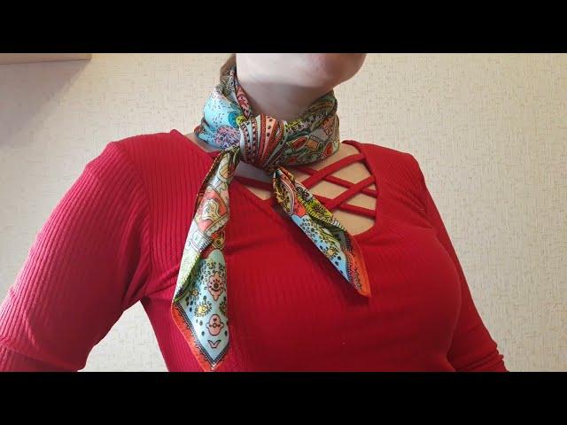 New ways to tie a handkerchief around your neck so that there is no end of compliments!