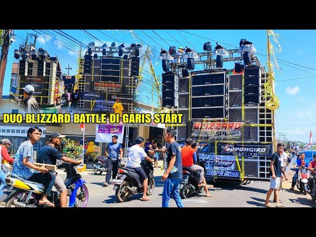 keren...iring iringan sound system menuju garis start karnaval sawahan duo blizzard siap battle