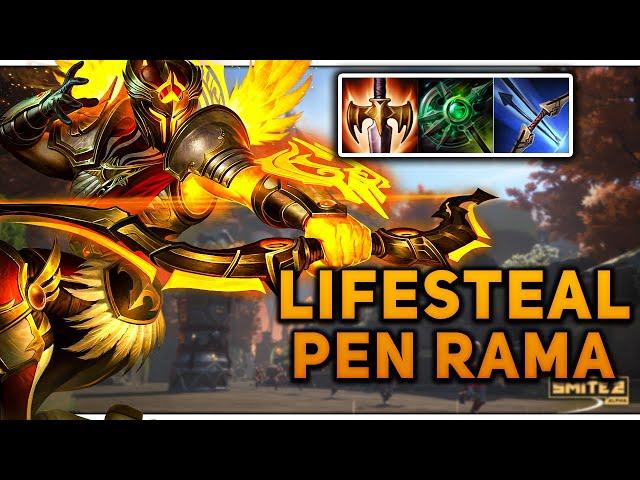 LIFESTEAL PEN RAMA MID BUILD HARD CARRIES!