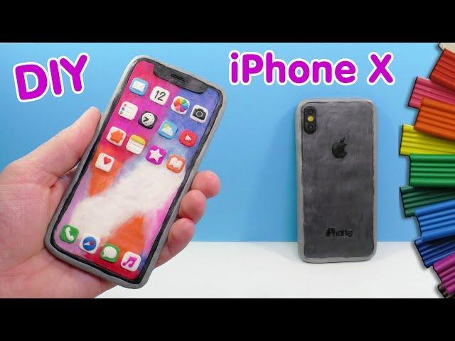 ЛЕПИМ iPhone X - АЙФОН 10 ИЗ ПЛАСТИЛИНА | Видео Лепка