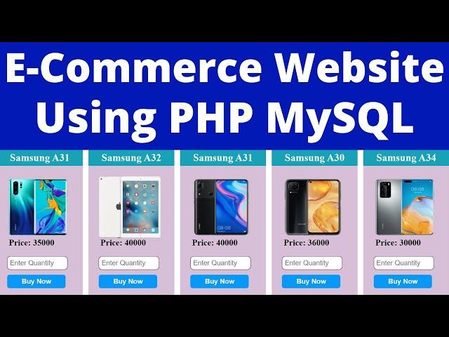 How to Create Ecommerce Website Using PHP MySQL | Online Shopping Website |Shopping Cart Page Bangla