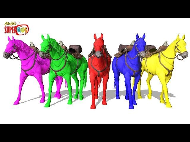 Learn Colors With Horses || ChuChu Super Kids