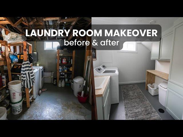 Incredible DIY Laundry Room Makeover