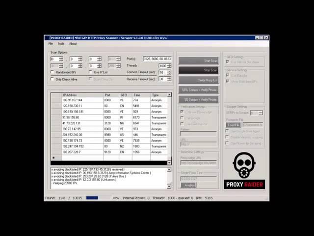 Proxy Raider   Next Generation Proxy Scanner and Scraper