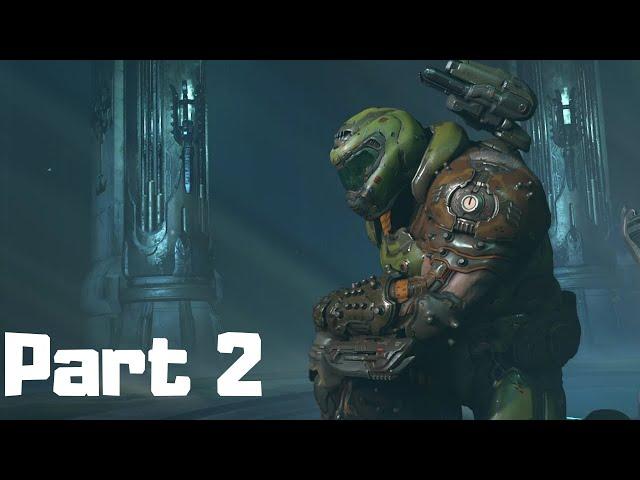 DOOM ETERNAL Walkthrough Gameplay Part 2: Exultia (All Collectibles - Nightmare)