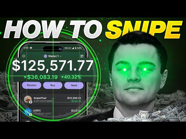 How to snipe Memecoins FAST [INSTANT PROFIT]