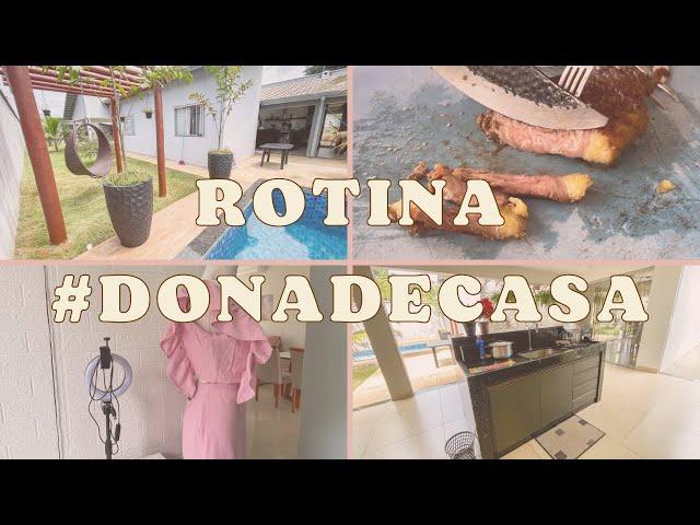 Rotina de dona de casa / Ganhei um pergolado / churrasquinho em casa