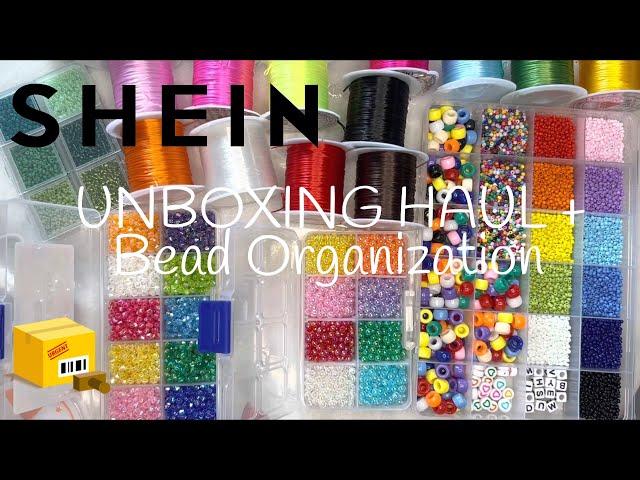 Starter Basics SHEIN Beads Unboxing Haul + Bead Organization | Beauty and the Bead | ASMR