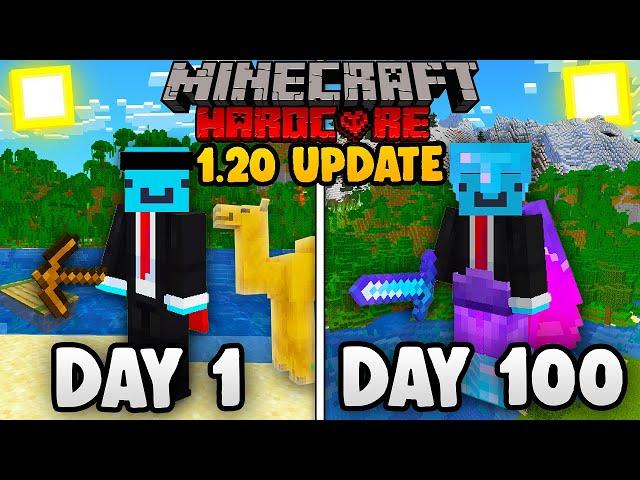 I Survived 100 Days in the 1.20 UPDATE in Minecraft Hardcore...