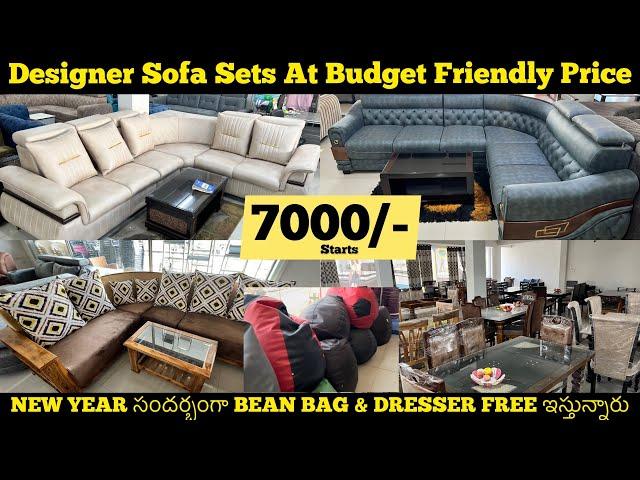 Designer Sofa Sets Shopping Budget Friendly Price, Affordable Heavy Furniture Items Hyderabad 7000