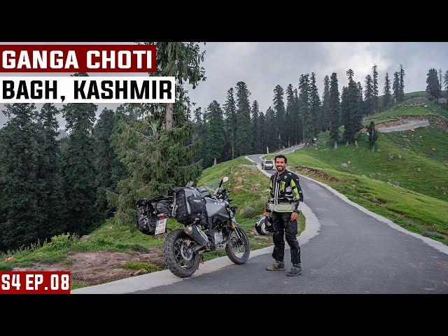 KASHMIR'S MOST BEAUTIFUL PLACE S04 EP. 08 | GANGA CHOTI SUDHAN GALI IN BAGH |KASHMIR MOTORCYCLE TOUR