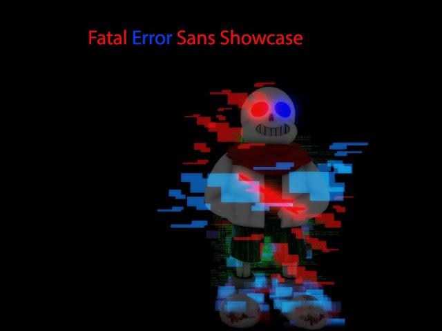 Roblox: Sans vs chara (Fatal Error Sans) Showcase.