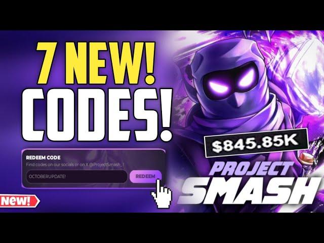 *NEW* ALL WORKING CODES FOR PROJECT SMASH IN OCTOBER 2024 - ROBLOX! PROJECT SMASH CODES - PS CODES